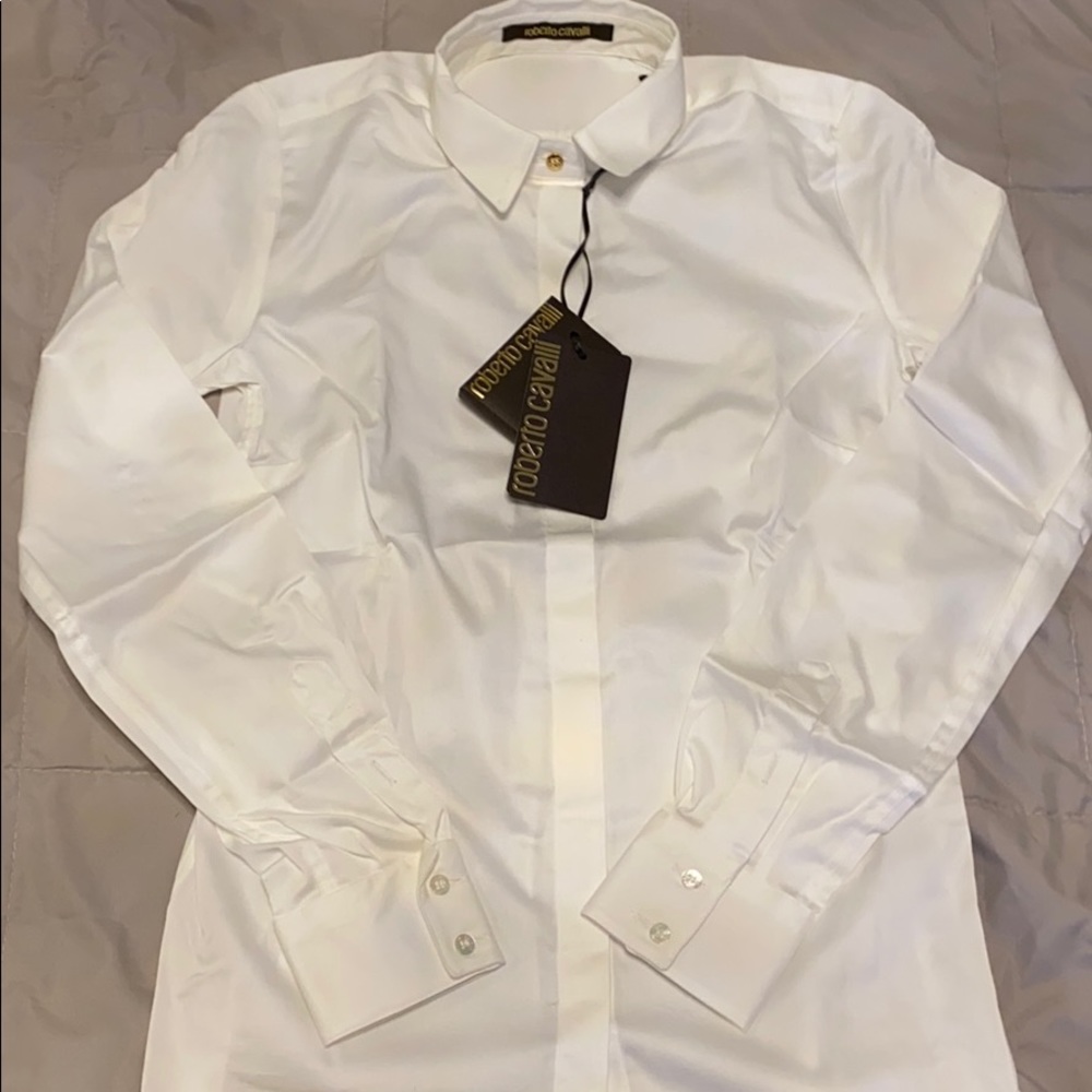 Roberto Cavalli Women white bottom down size 38